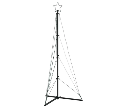 vidaXL Ziemassvētku eglītes gaismiņas, 363 LED, zila, 180 cm