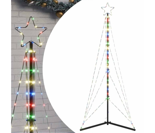 vidaXL Ziemassvētku eglītes gaismiņas, 363 LED, krāsainas, 180 cm