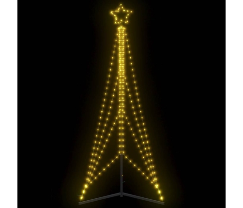 Led Ziemassvētku Eglīte 483 Led Silti Balta 240 Cm Vidaxl