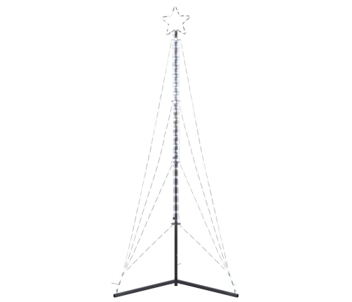 Led Ziemassvētku Eglīte 483 Led Auksti Balts 240 Cm Vidaxl