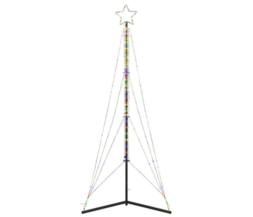 Led Ziemassvētku Eglīte 483 Led Krāsains 240 Cm Vidaxl