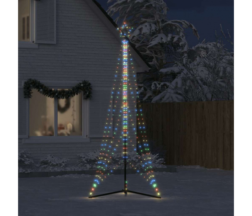 vidaXL Ziemassvētku eglītes gaismiņas, 525 LED, krāsainas, 300 cm