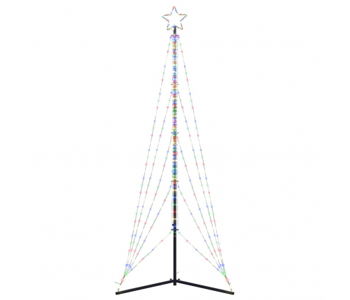 vidaXL Ziemassvētku eglītes gaismiņas, 525 LED, krāsainas, 300 cm