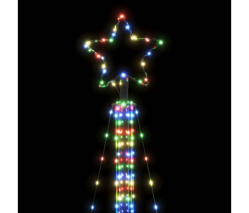 vidaXL Ziemassvētku eglītes gaismiņas, 525 LED, krāsainas, 300 cm