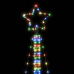 vidaXL Ziemassvētku eglītes gaismiņas, 525 LED, krāsainas, 300 cm