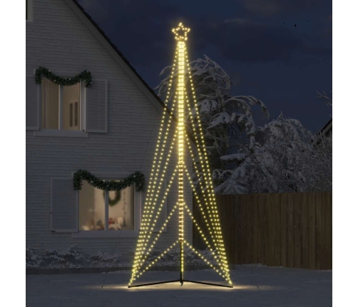 vidaXL Ziemassvētku eglītes gaismiņas, 861 LED, silti baltas, 480 cm