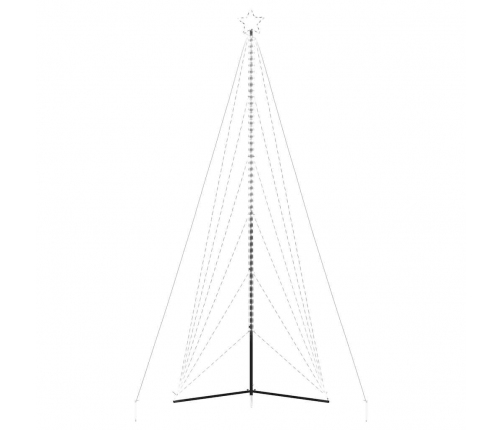 vidaXL Ziemassvētku eglītes gaisma 861 LED auksti balts 480 cm