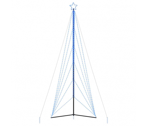 vidaXL Ziemassvētku eglītes gaismiņas, 861 LED, zilas, 480 cm