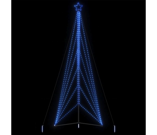 vidaXL Ziemassvētku eglītes gaismiņas, 861 LED, zilas, 480 cm