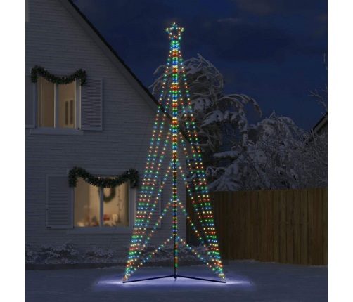 vidaXL Ziemassvētku eglītes gaismiņas, 861 LED, krāsainas, 480 cm