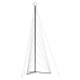 vidaXL Ziemassvētku eglītes gaismiņas, 861 LED, krāsainas, 480 cm