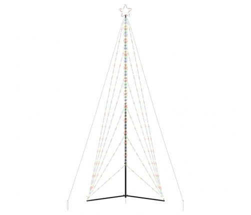 vidaXL Ziemassvētku eglītes gaismiņas, 861 LED, krāsainas, 480 cm