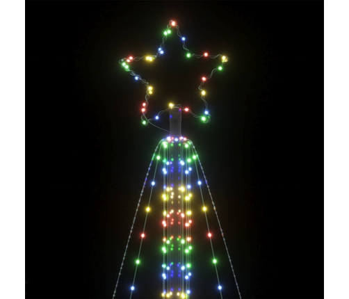 vidaXL Ziemassvētku eglītes gaismiņas, 861 LED, krāsainas, 480 cm