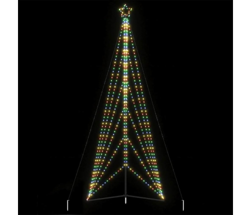 vidaXL Ziemassvētku eglītes gaismiņas, 861 LED, krāsainas, 480 cm