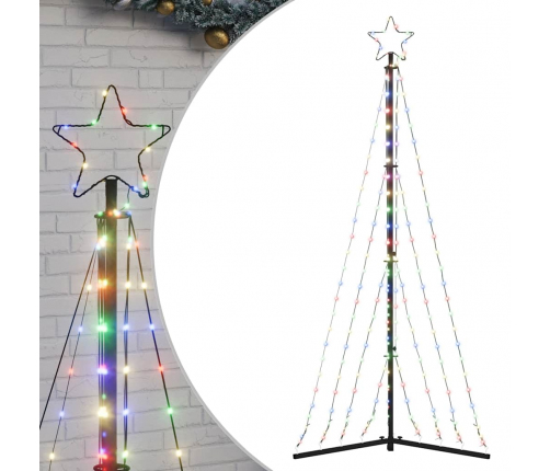 vidaXL Ziemassvētku eglītes gaismiņas, 339 LED, krāsainas, 180 cm