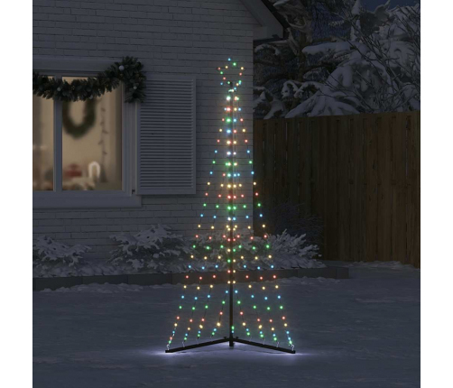 vidaXL Ziemassvētku eglītes gaismiņas, 339 LED, krāsainas, 180 cm