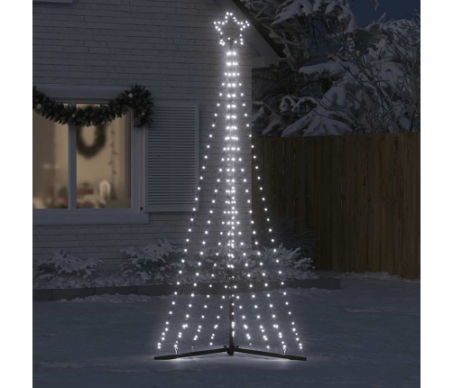 vidaXL Ziemassvētku eglītes gaismiņas, 447 LED, vēsi baltas, 250 cm