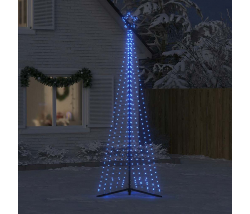 vidaXL Ziemassvētku eglītes gaismiņas, 495 LED, zilas, 300 cm