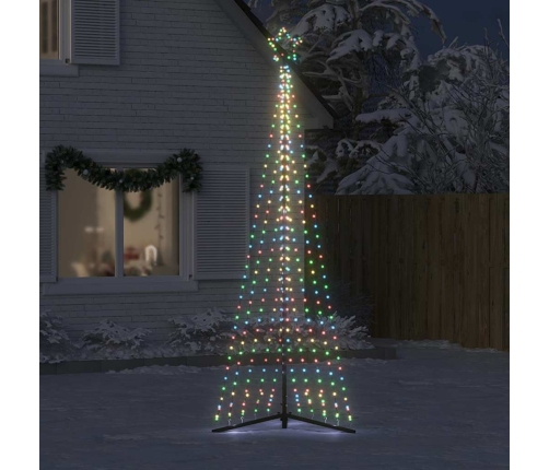 vidaXL Ziemassvētku eglītes gaismiņas, 495 LED, krāsainas, 300 cm