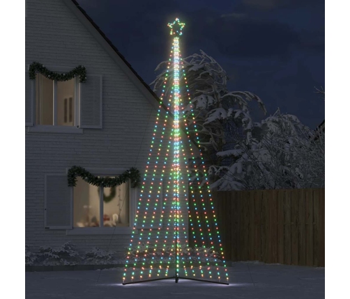 vidaXL Ziemassvētku eglītes gaismiņas, 789 LED, krāsainas, 480 cm