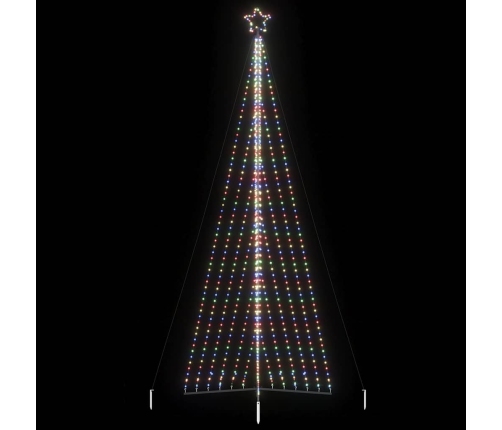 vidaXL Ziemassvētku eglītes gaismiņas, 789 LED, krāsainas, 480 cm