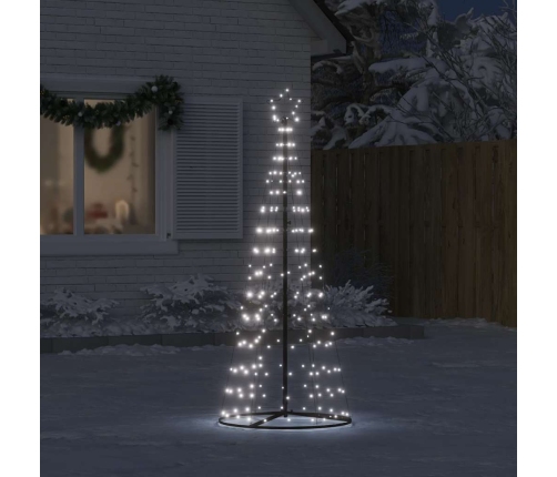vidaXL Ziemassvētku eglītes dekorācija, 200 LED, vēsi baltas, 182 cm