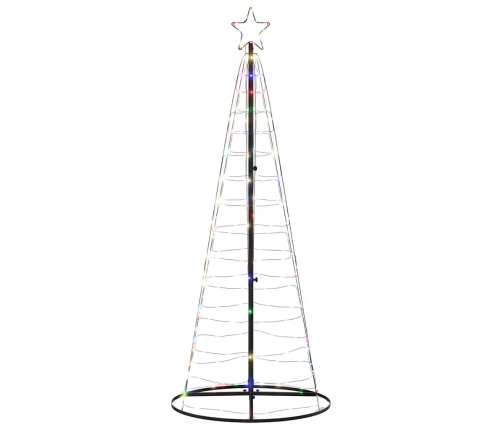 Led Ziemassvētku Eglīte 200 Led Krāsains 182 Cm Vidaxl