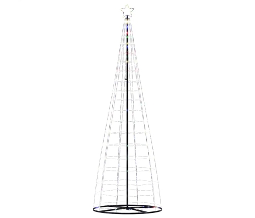 Led Ziemassvētku Eglīte 550 Led Krāsains 304 Cm Vidaxl