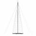 Led Ziemassvētku Eglīte 1534 Led Auksti Balta 503 Cm Vidaxl