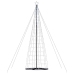 Led Ziemassvētku Eglīte 1534 Led Auksti Balta 503 Cm Vidaxl