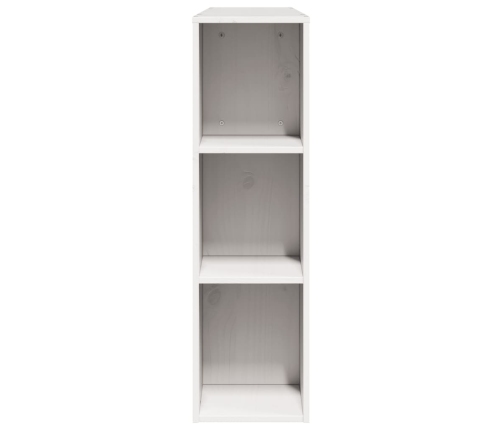 vidaXL galvgalis ar plauktiem, balts, 140 cm, priedes masīvkoks