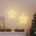 Ziemassvētku Lampiņas Star Silhouette 2 Gab 50 Led Silti Balts Vidaxl