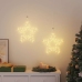 Ziemassvētku Lampiņas Star Silhouette 2 Gab 50 Led Silti Balts Vidaxl