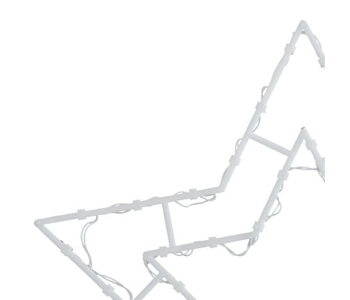 Ziemassvētku Lampiņas Star Silhouette 2 Gab 50 Led Silti Balts Vidaxl