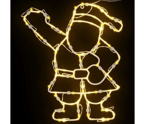 Ziemassvētku Lampiņas Ziemassvētku Vecīša Siluets 2 Gab. 35 Led Vidaxl