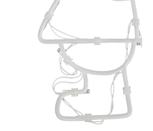 Ziemassvētku Lampiņas Ziemassvētku Vecīša Siluets 2 Gab. 35 Led Vidaxl