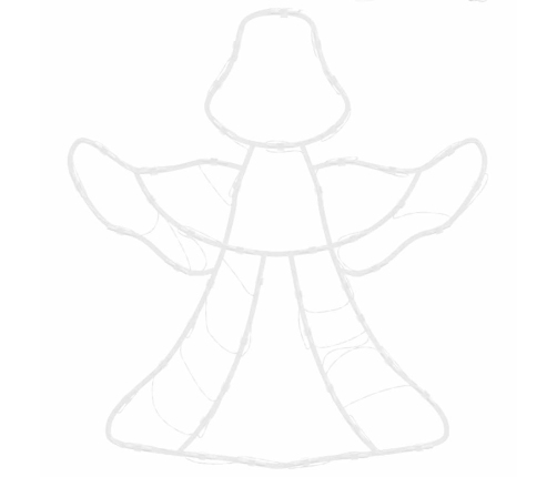 Ziemassvētku Lampiņas Eņģeļa Siluets 2 Gab. 50 Led Silti Balts Vidaxl