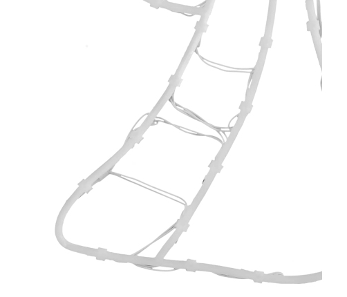 Ziemassvētku Lampiņas Eņģeļa Siluets 2 Gab. 50 Led Silti Balts Vidaxl