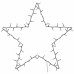 Ziemassvētku Gaismas Star Silhouette 80 Gaismas Diodes Vidaxl