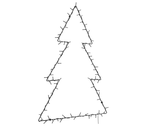 Ziemassvētku Gaismas Ziemassvētku Eglītes Siluets 115 Gaismas Vidaxl