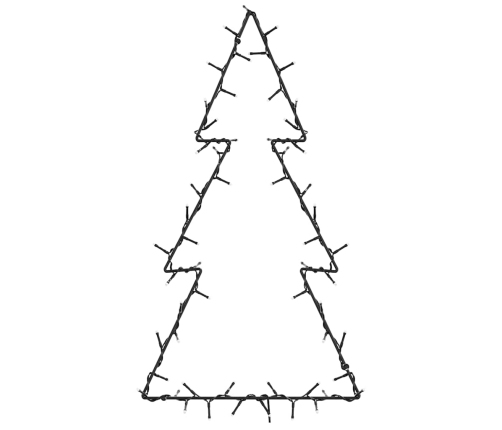 Ziemassvētku Gaismas Ziemassvētku Eglītes Siluets 80 Led Vidaxl