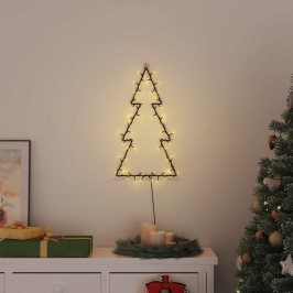 Ziemassvētku Gaismas Ziemassvētku Eglītes Siluets 80 Led Vidaxl
