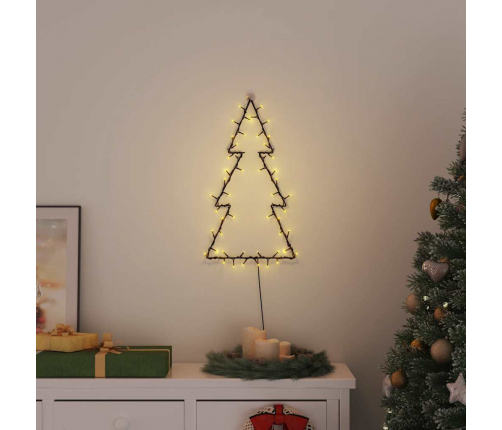 Ziemassvētku Gaismas Ziemassvētku Eglītes Siluets 80 Led Vidaxl