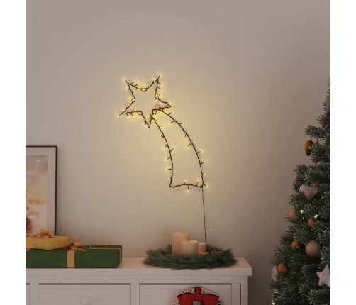 Ziemassvētku Lampiņas Krītošās Zvaigznes Siluets 80 Led Vidaxl