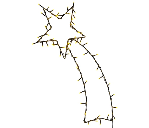 Ziemassvētku Lampiņas Krītošās Zvaigznes Siluets 80 Led Vidaxl