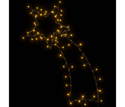 Ziemassvētku Lampiņas Krītošās Zvaigznes Siluets 80 Led Vidaxl