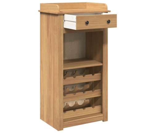 vidaXL vīna skapītis Panama, 57x40x111,5 cm, priedes masīvkoks