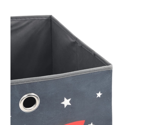 Salokāmas Uzglabāšanas Kastes 10 Gab 32X32X32 Cm Neausts Audums Vidaxl