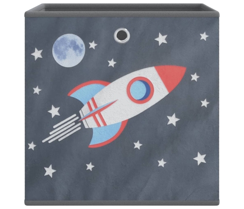 Salokāmas Uzglabāšanas Kastes 10 Gab 32X32X32 Cm Neausts Audums Vidaxl