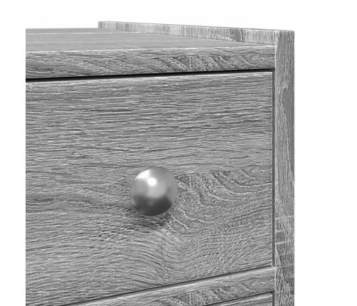 Šaurs Vannasistabas Skapis Ar Riteņiem, Pelēka Ozola Krāsa Vidaxl